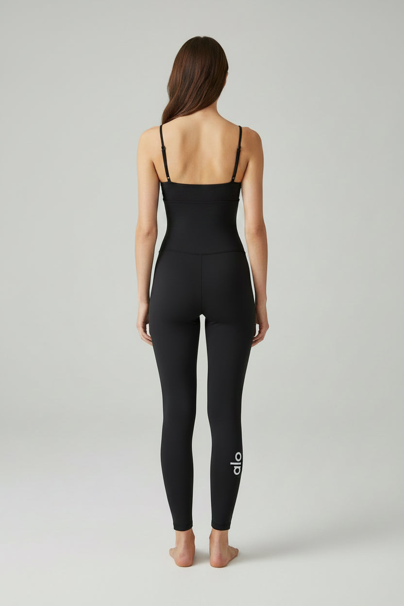 Enterizo Alo yoga negro  cuerpo completo