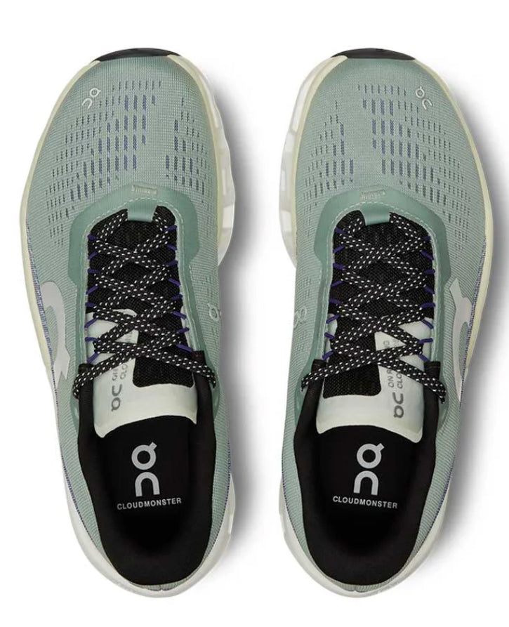 Tenis on Cloud On running verde franja morada