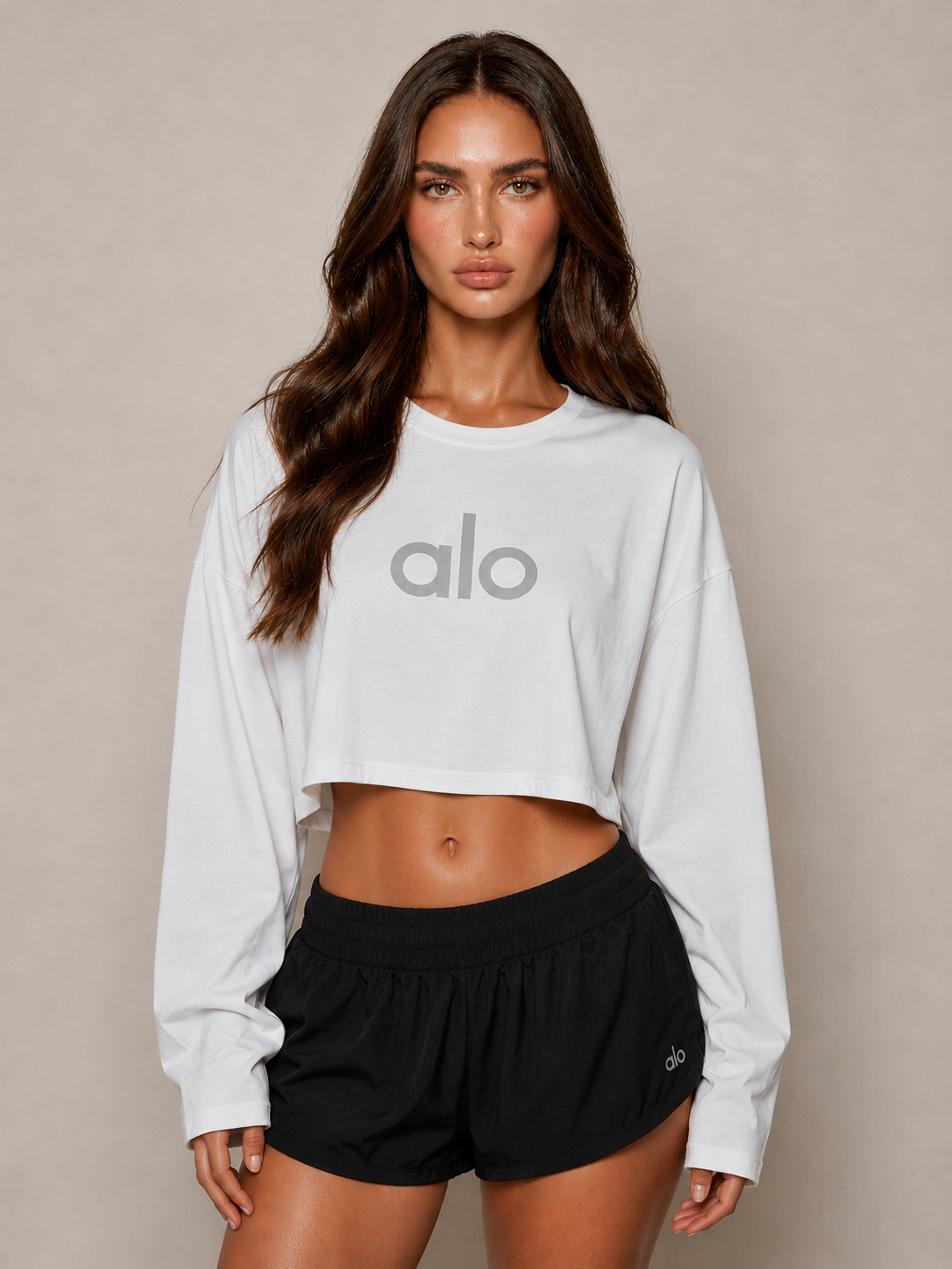 Playera Alo yoga manga larga overzise