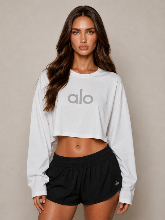 Playera Alo yoga manga larga overzise