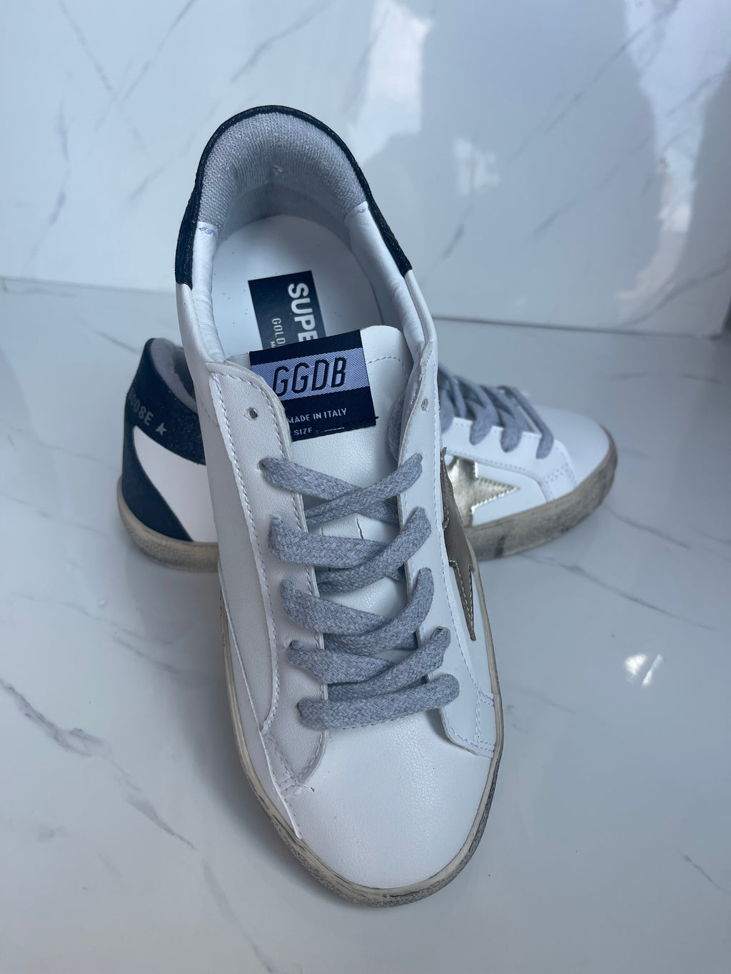 Golden goose estrella dorado talón negro