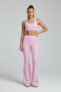 Conjunto Alo yoga rosa  acampanado