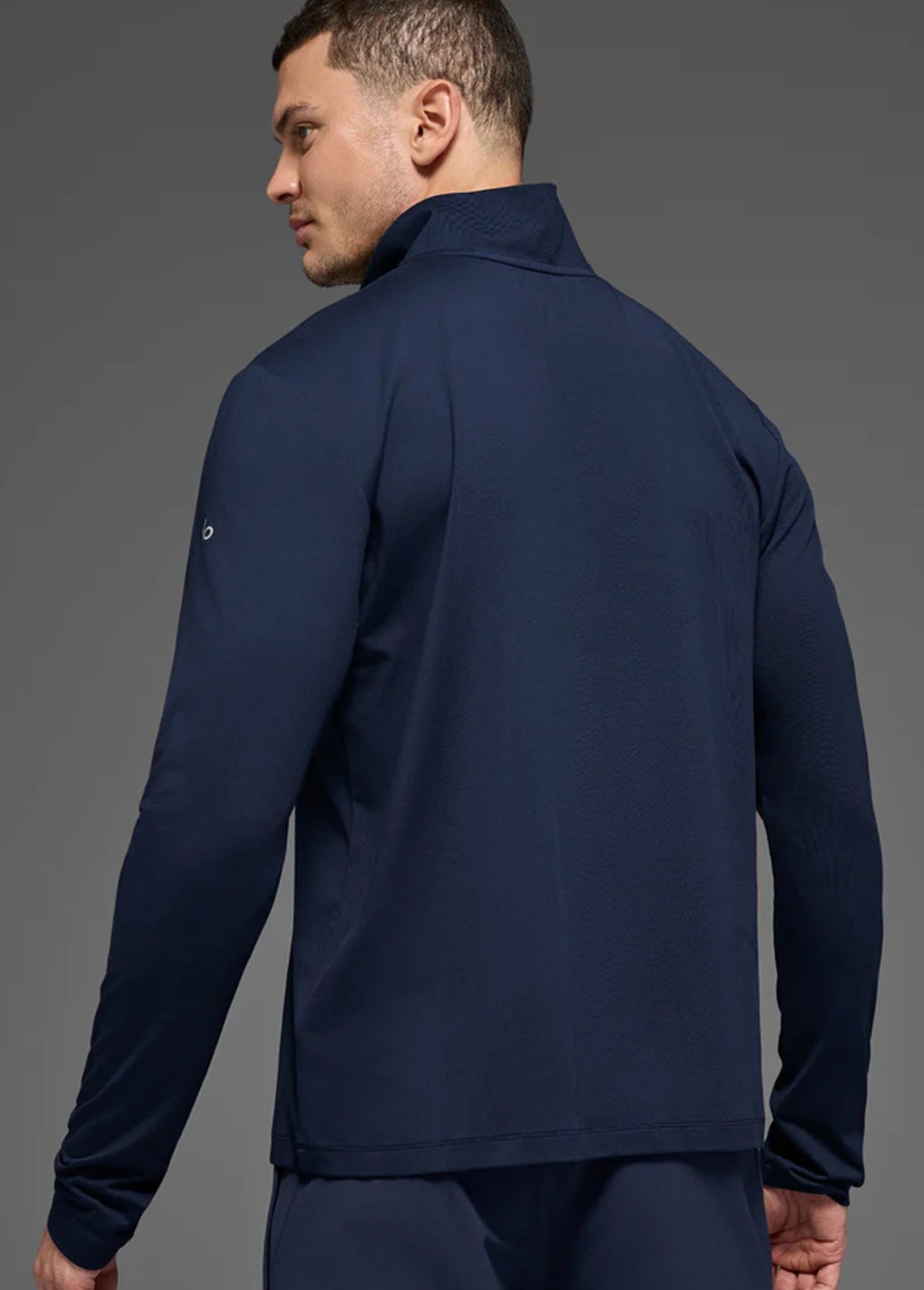 Playera Alo yoga caballero manga larga azul