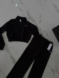 Conjunto alo yoga negro pants y sudadera