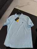 Playera polo azul celeste