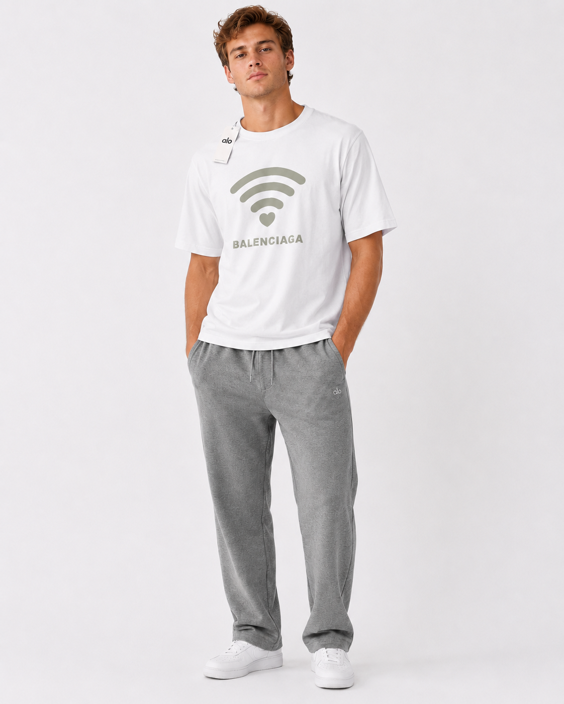 Playera balenciaga blanca