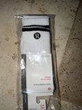 Calceta Lululemon blanco negro