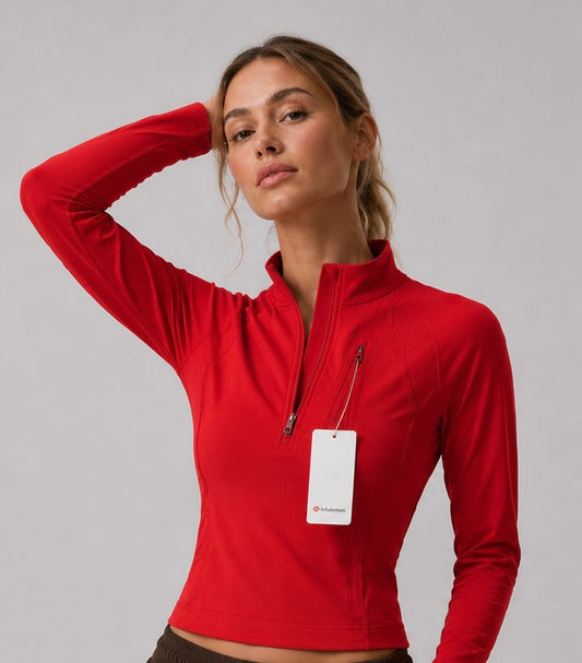 Jacket lululemon medio sierre roja