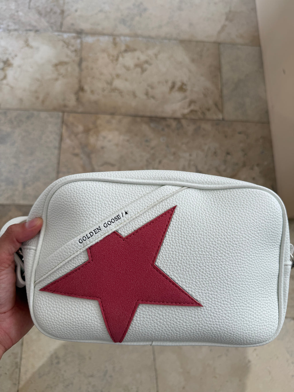Bolsa Golden Goose  rosa blanco