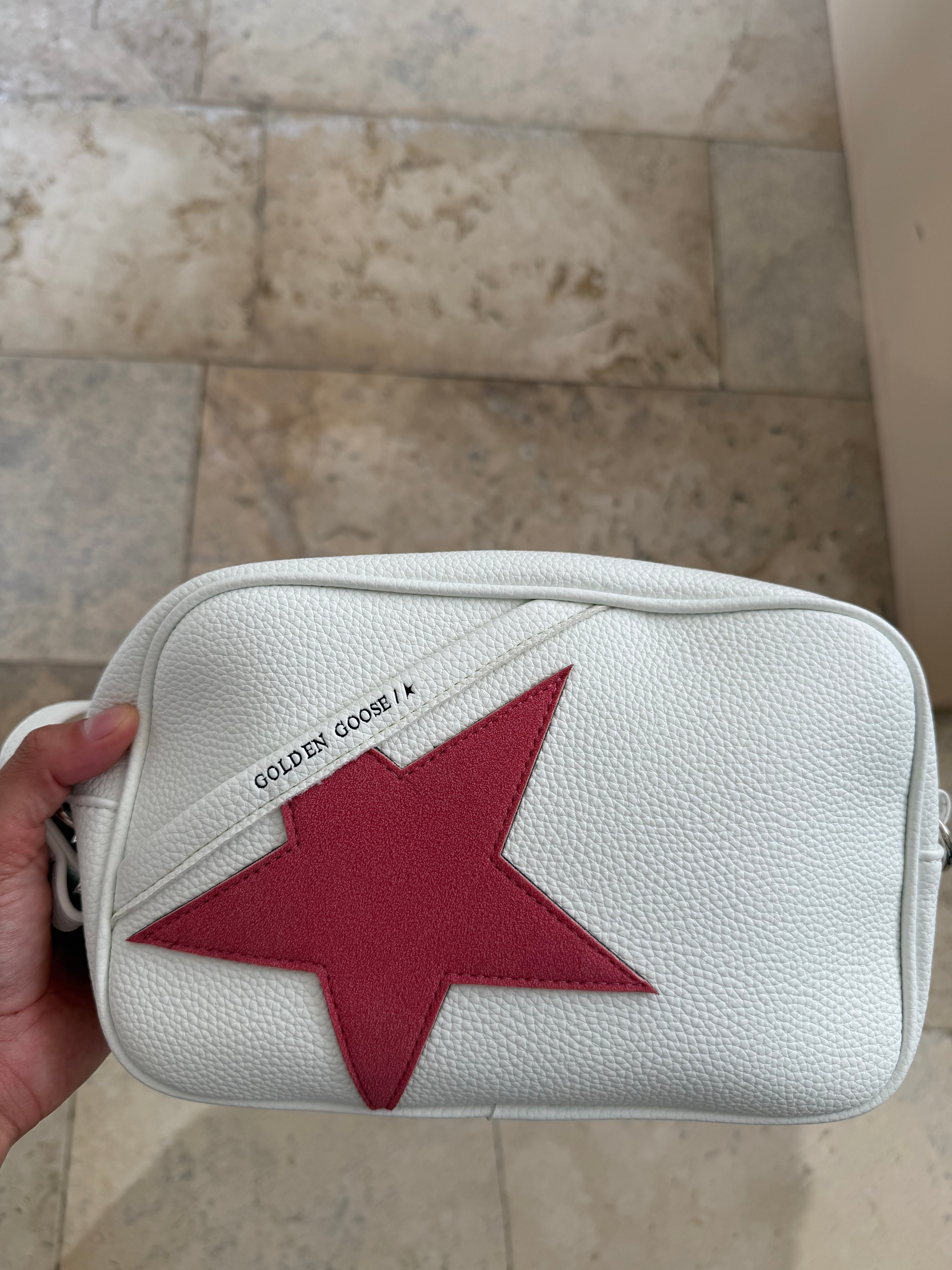 Bolsa Golden Goose  rosa blanco