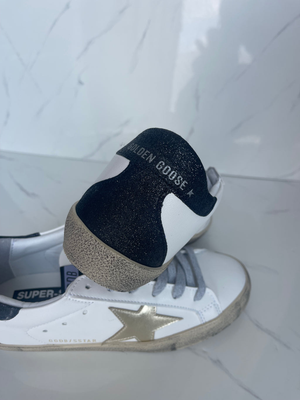 Golden goose estrella dorado talón negro