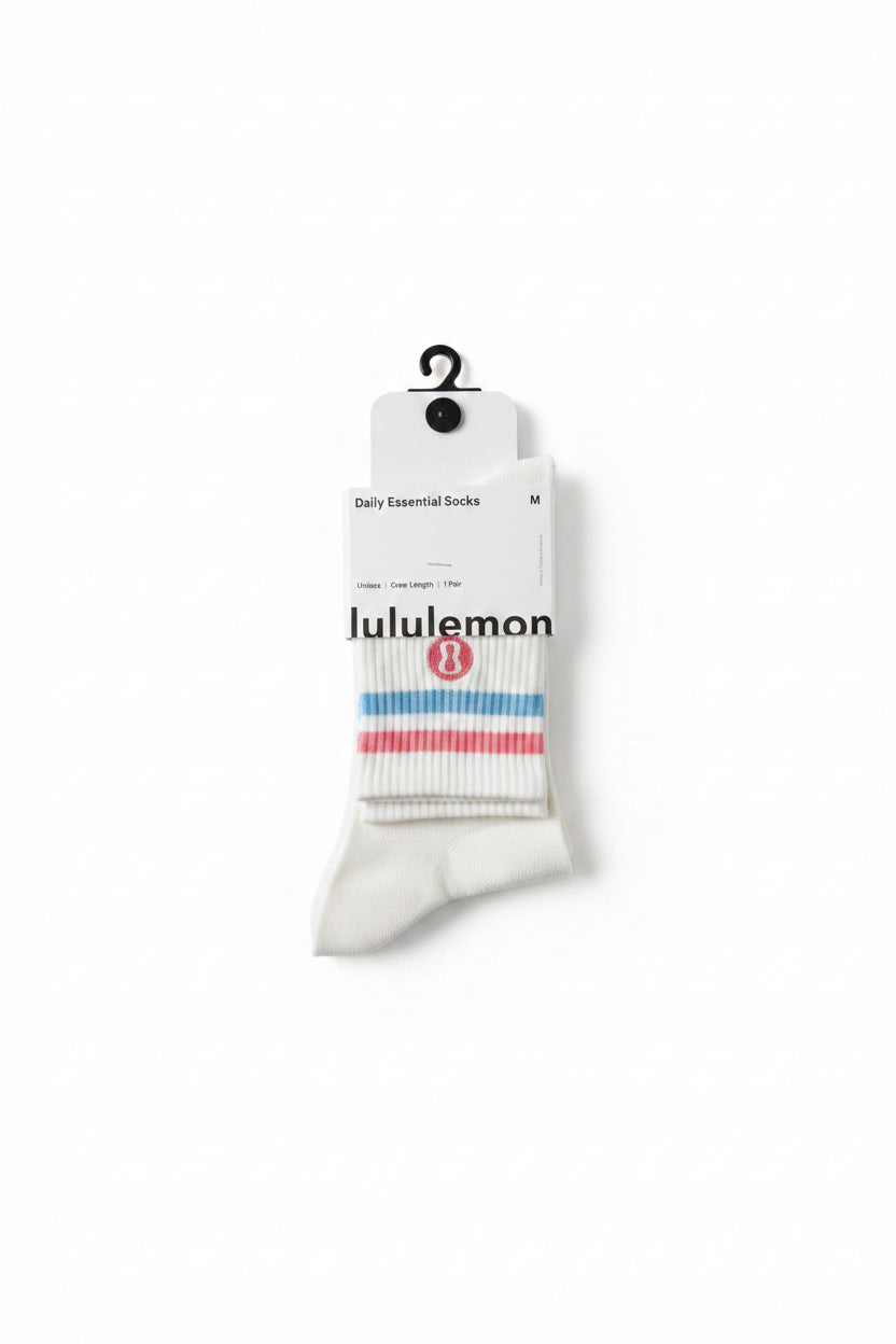 Calceta lululemon rosa azul