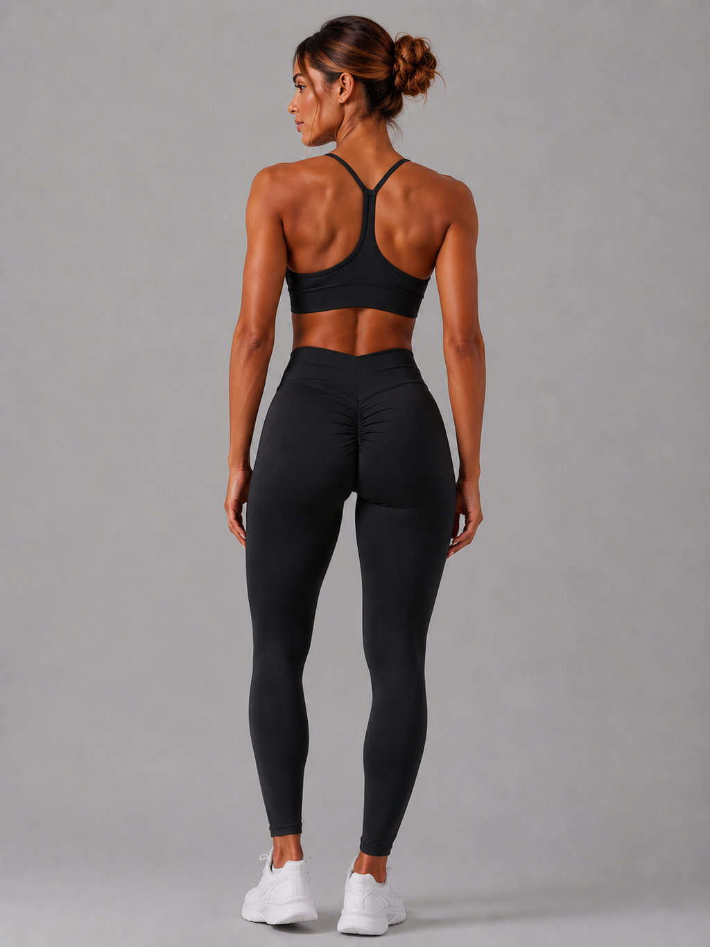 Conjunto Gymshark negro