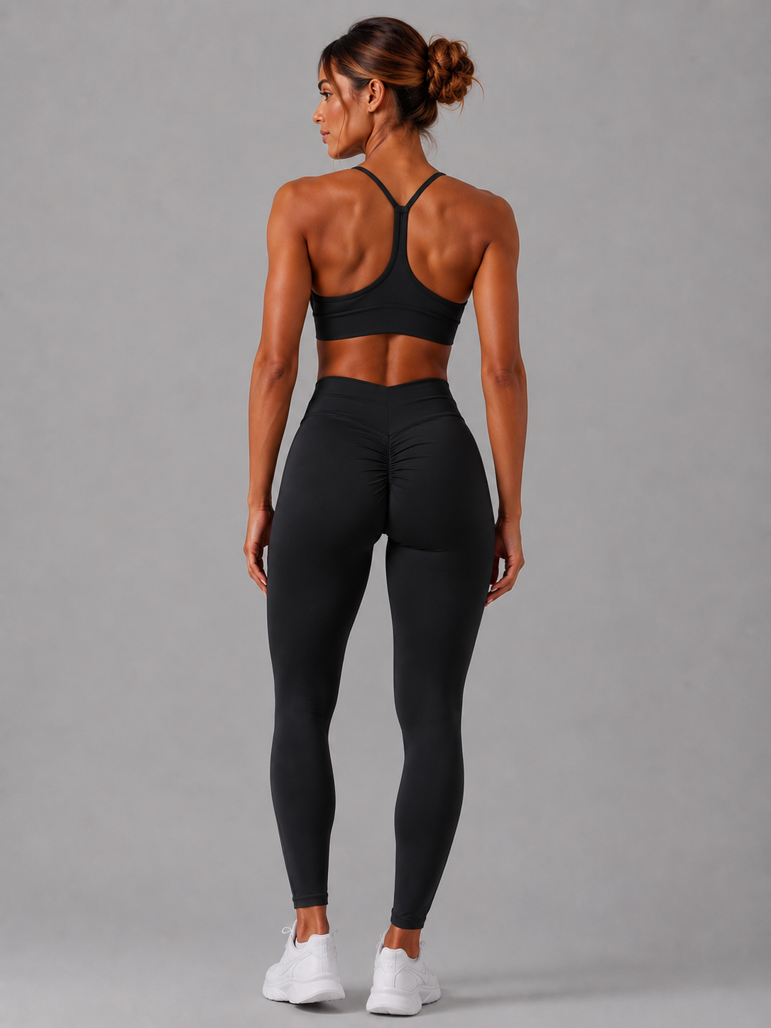 Conjunto Gymshark negro