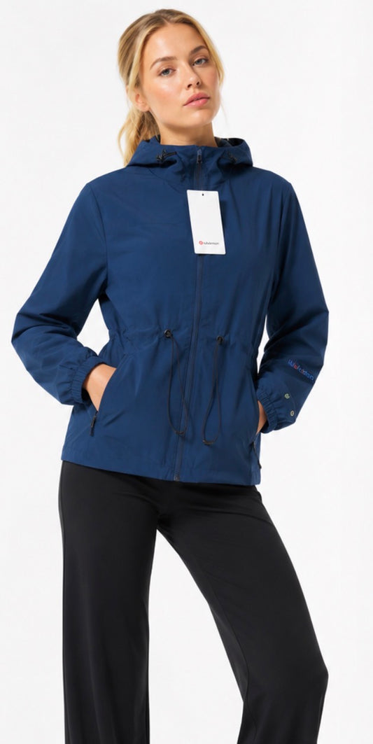 Chamarra rompe vientos Lululemon azul