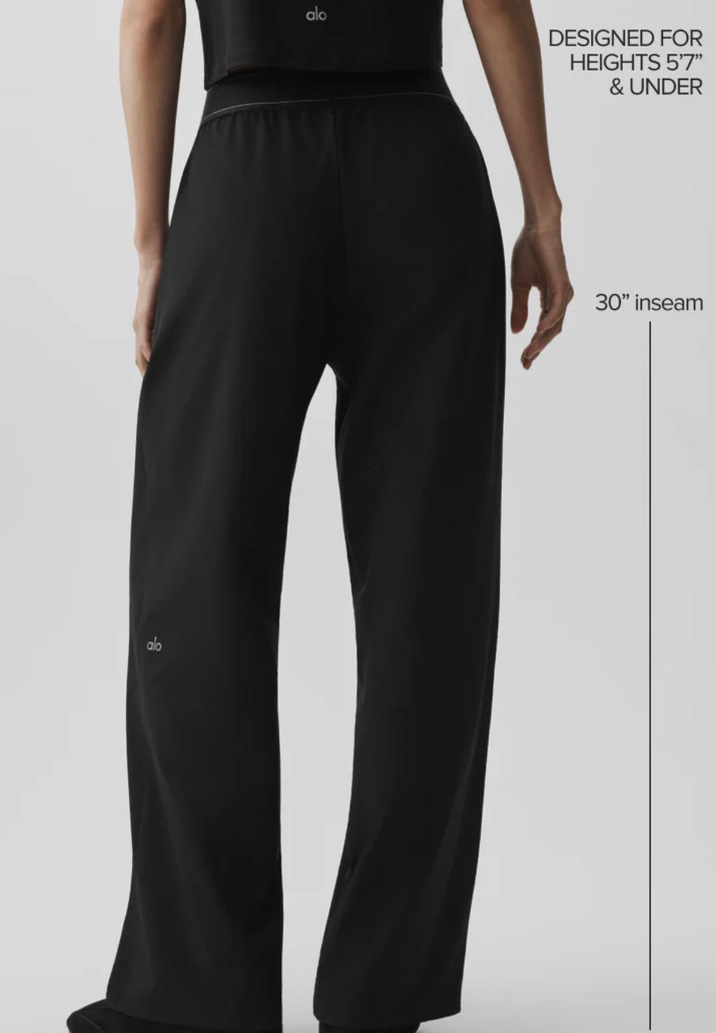 Pantalón alo yoga de resorte negro