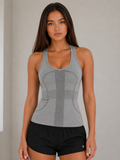 Playera lululemon sin manga gris