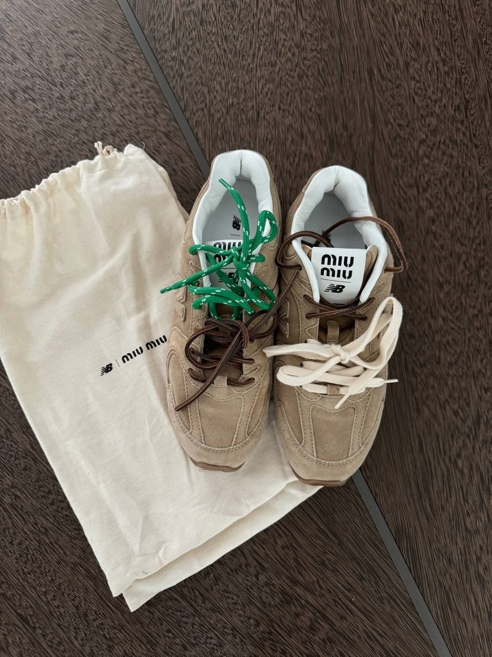 Miu miu  new balance camel