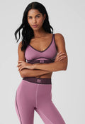Conjunto alo yoga terciopelo rosa