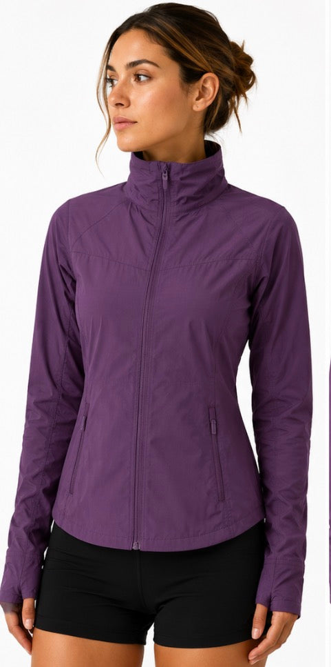 Chamarra   Lululemon rompe vientos morada