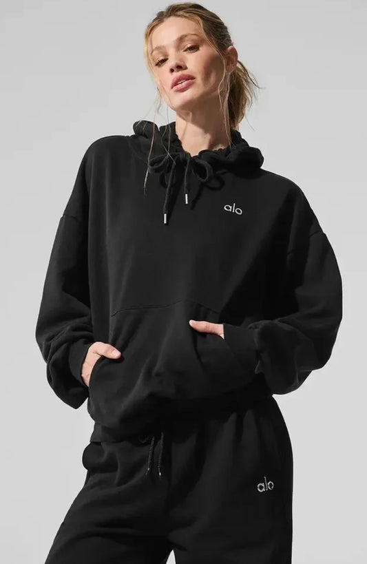 Hoodie Alo yoga negra
