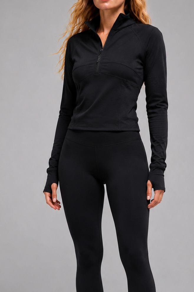 Jacket lululemon medio sierre negra
