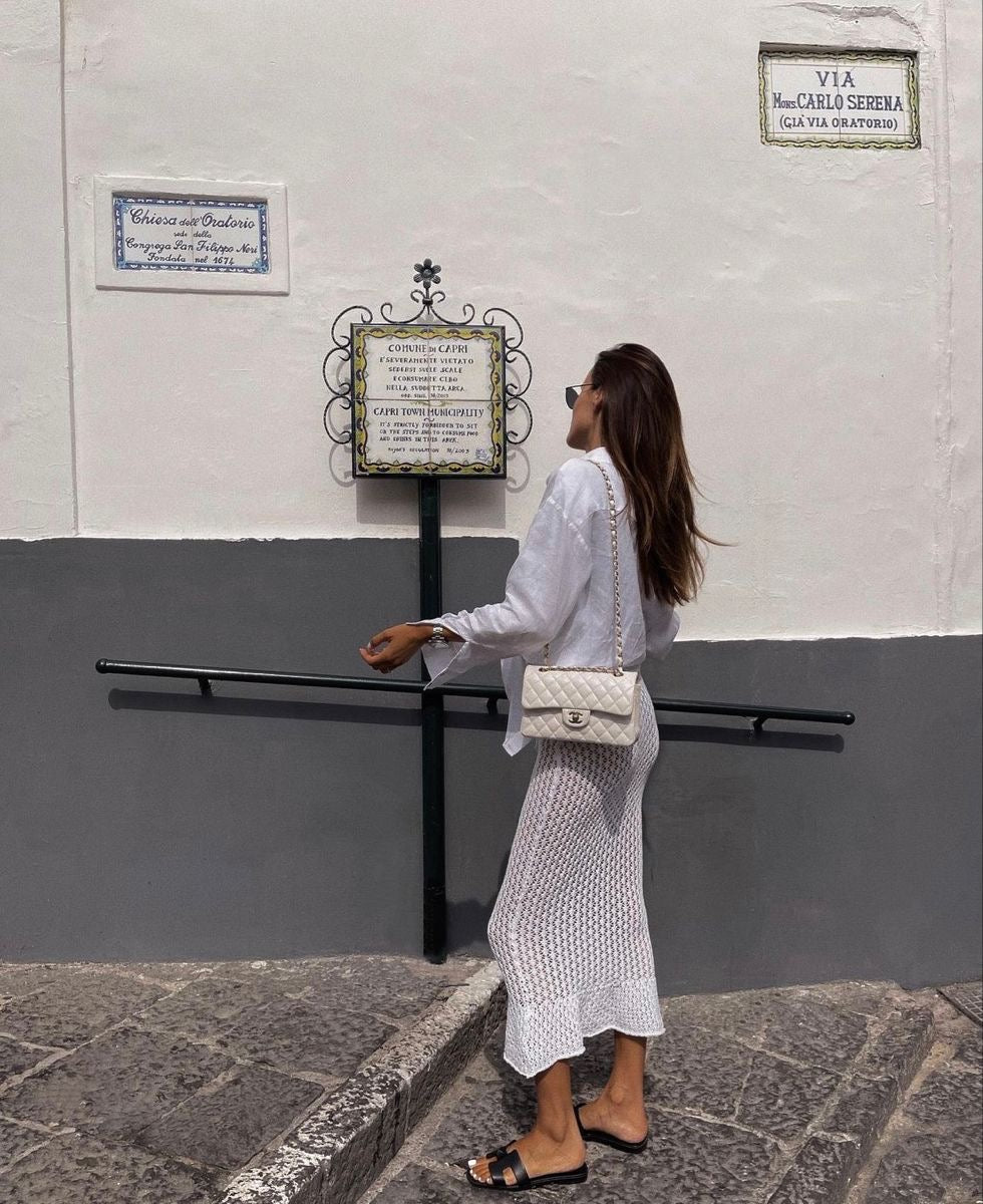 Bolsa Chanel blanca