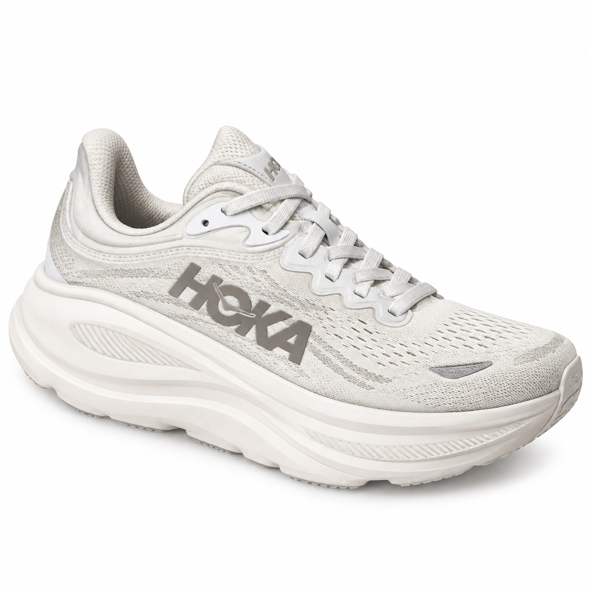 Tenis hooka gris suela blanca