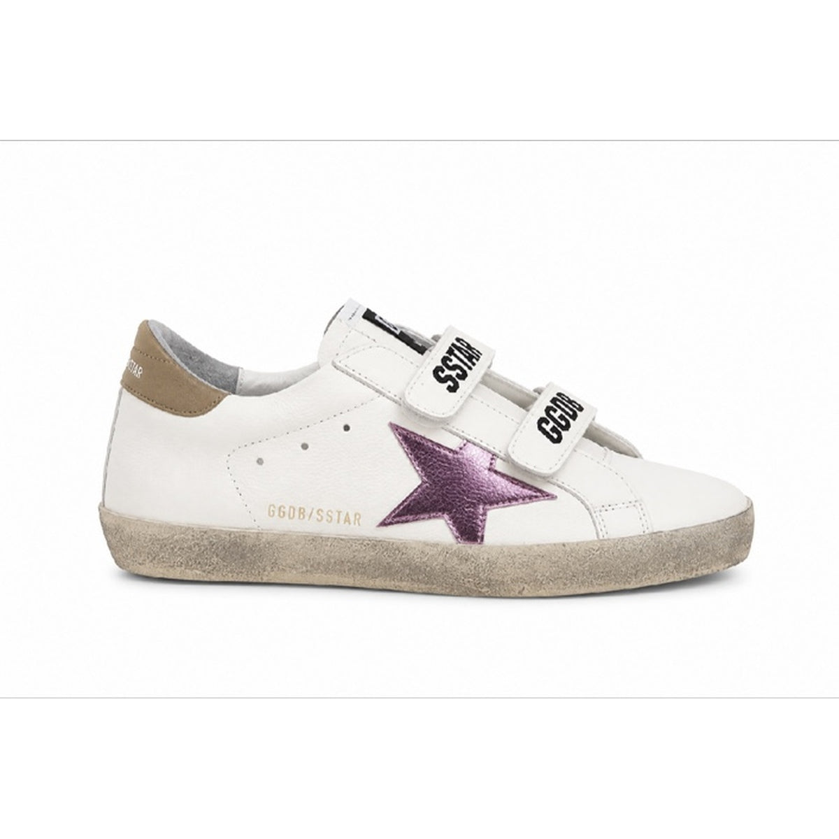 Tenis Golden goose broche estrella rosa