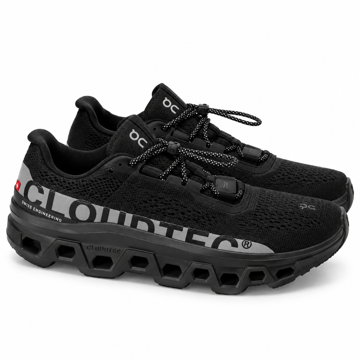 On cloud Monster negro flanja gris