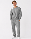 Conjunto Alo yoga caballero pants y sudadera gris
