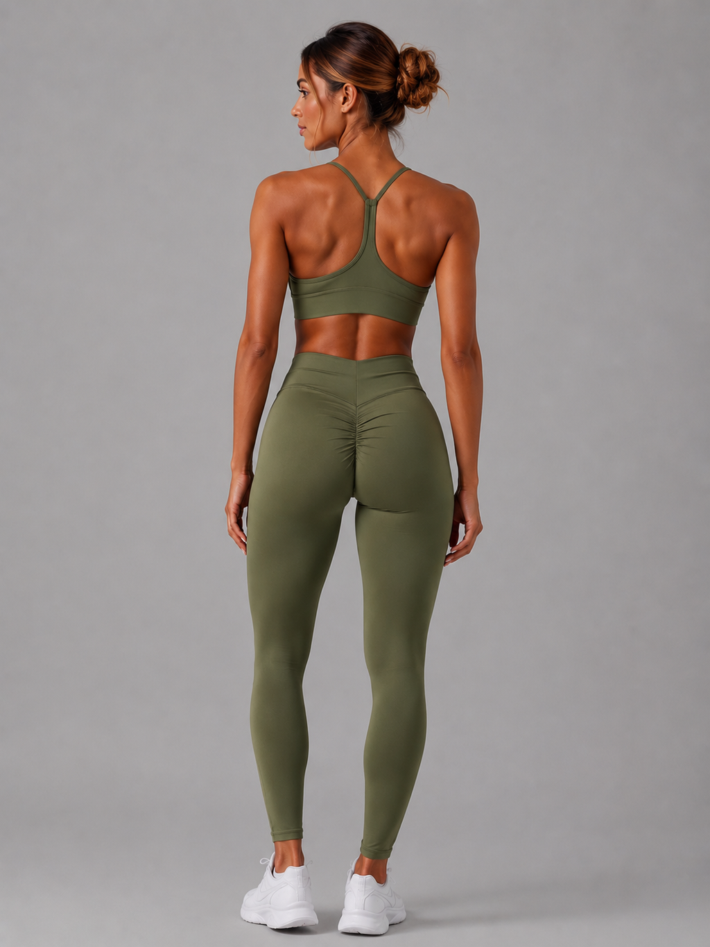 Conjunto gym shark  verde