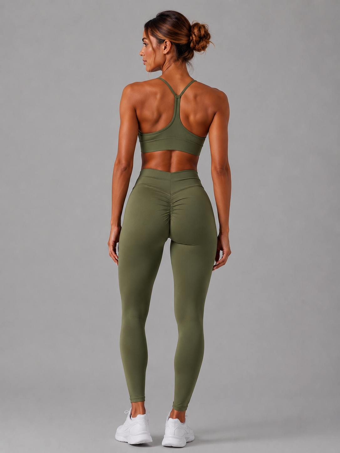 Conjunto gym shark  verde