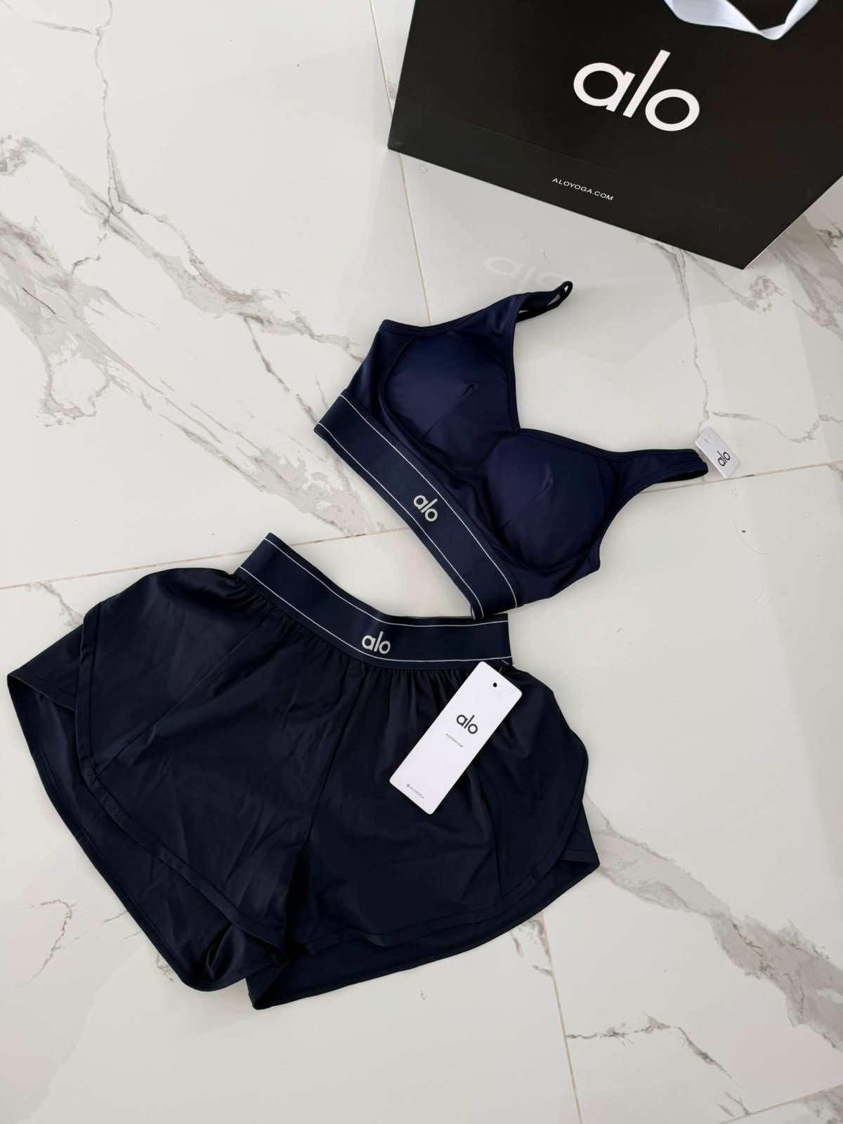 Conjunto Alo yoga azul