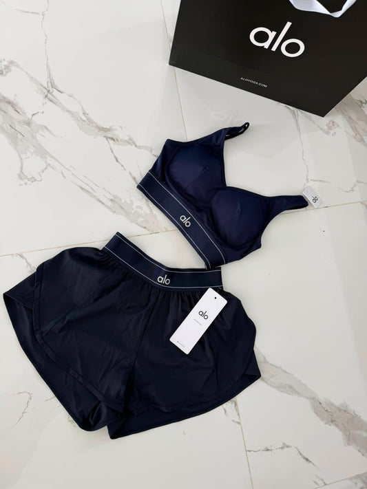 Conjunto Alo yoga azul