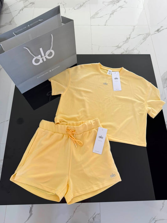 Conjunto alo yoga amarillo