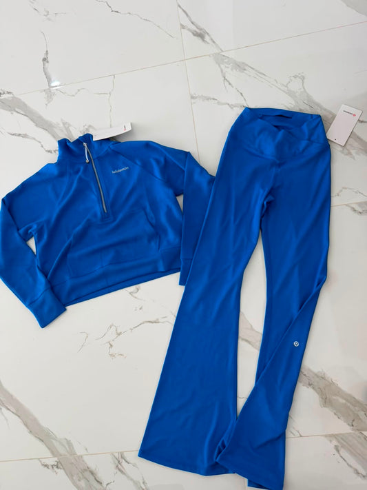 Conjunto lululemon Leggin y Sudadera  azul rey