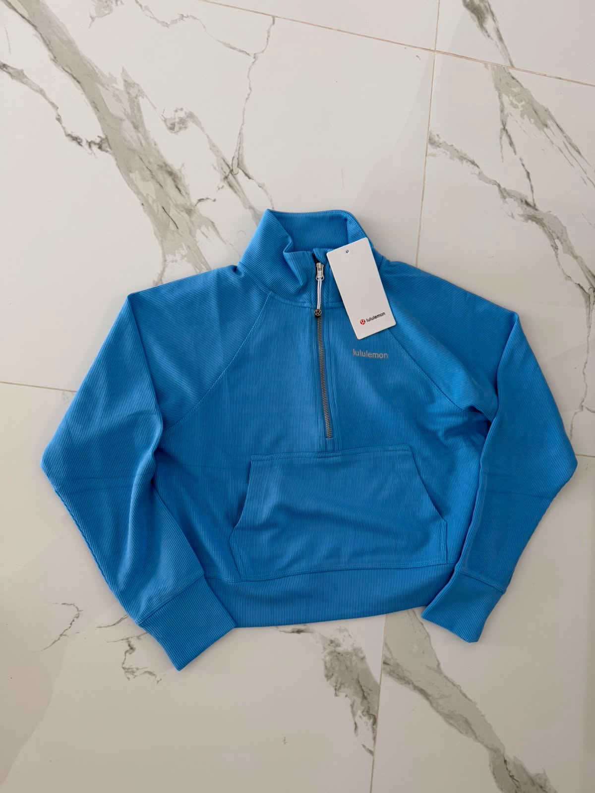 Sudadera lululemon medio sierre azul