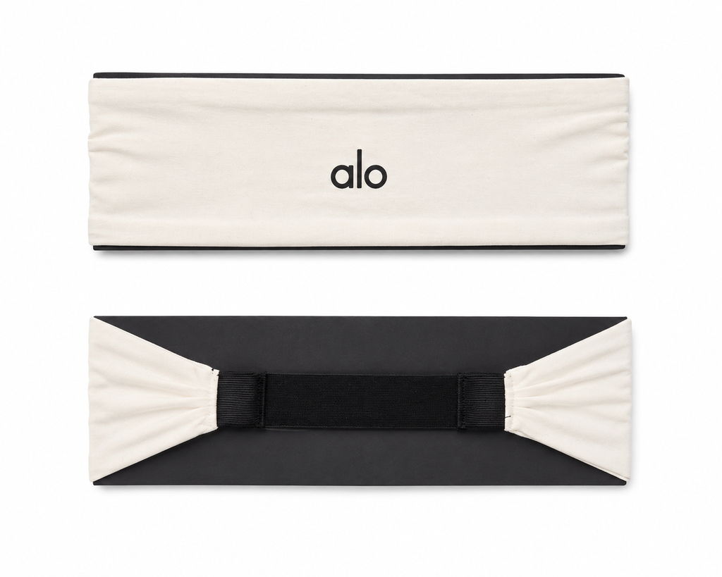 Bandita para el cabello beige tela licra
