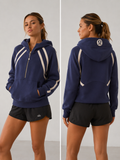 Sudadera lululemon medio sierre azul marino