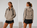Sudadera Lululemon medio sierre café