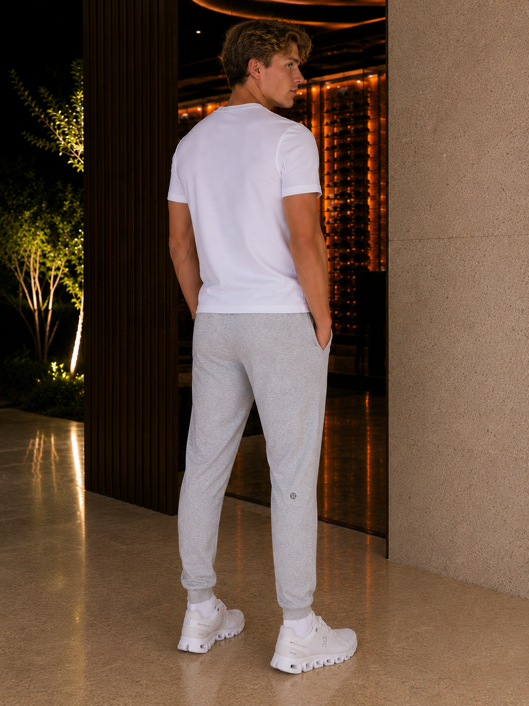 Pants lululemon algodón gris