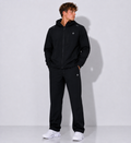 Conjunto Lululemon caballero rompe vientos negro