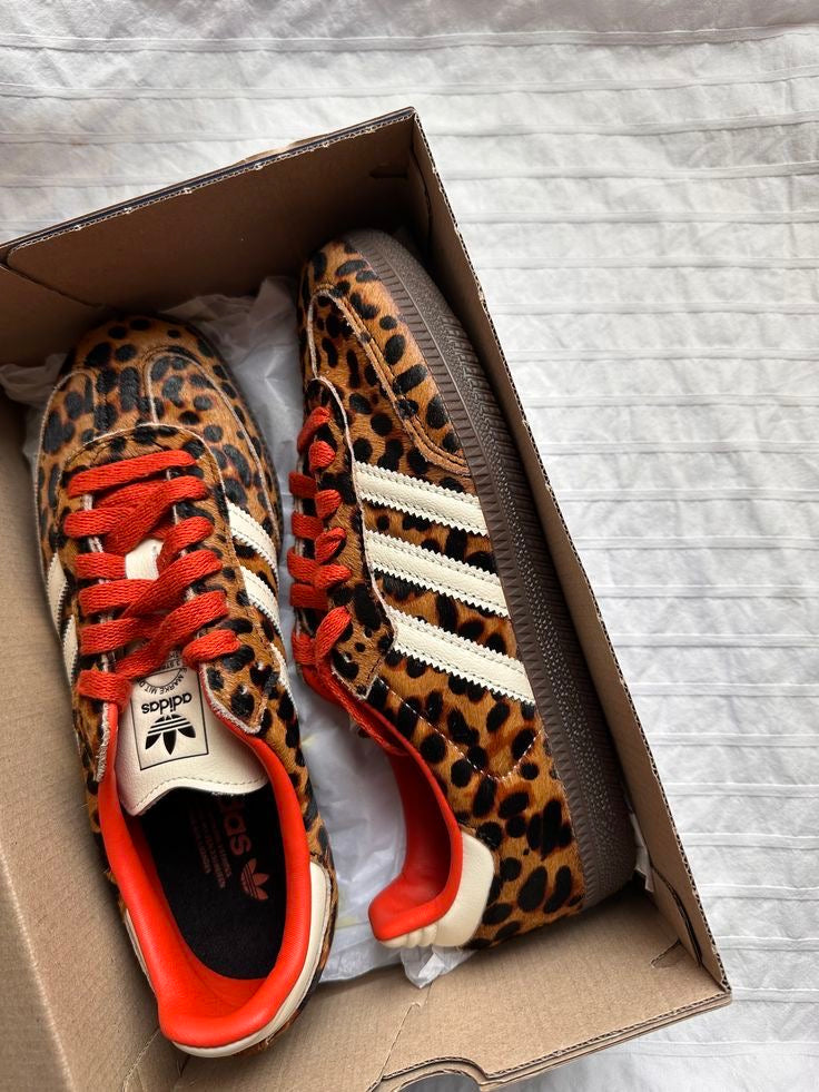 Adidas samba animal print