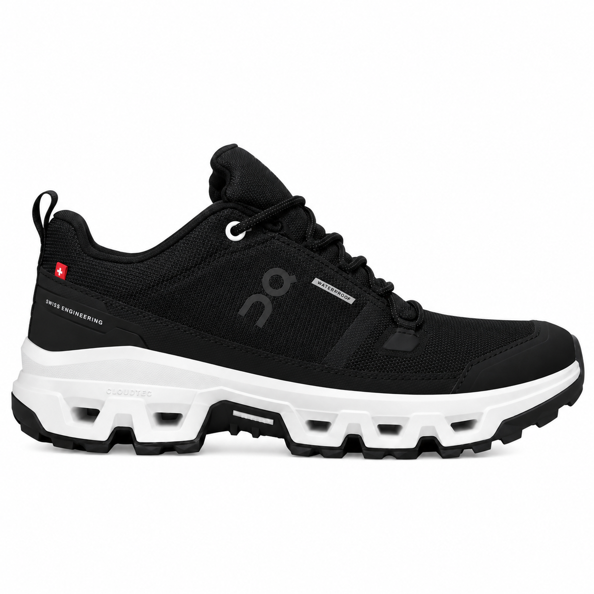 On Cloud Rock negro suela blanca
